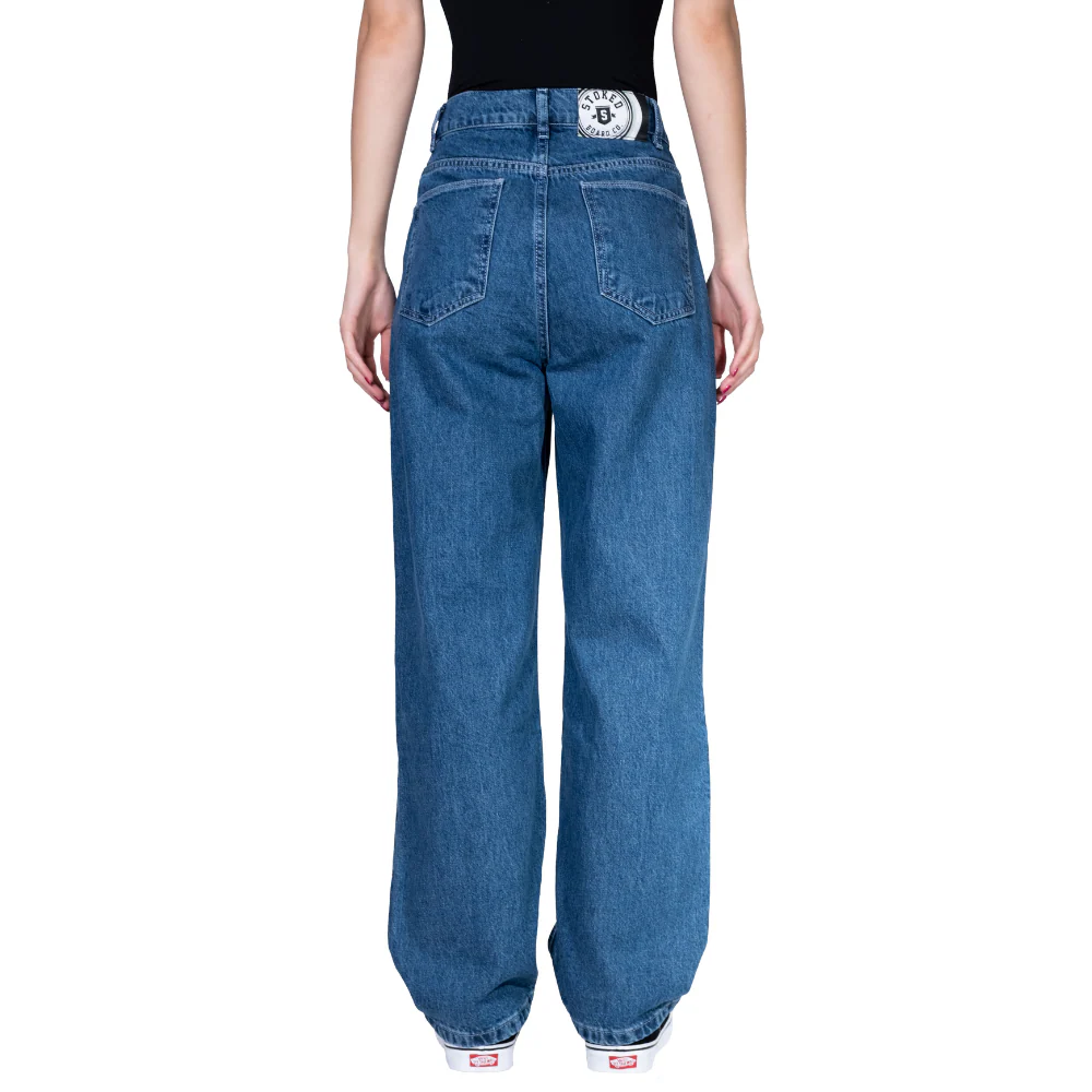 Electric Baggy Denim Pants Dark Blue - Image 8