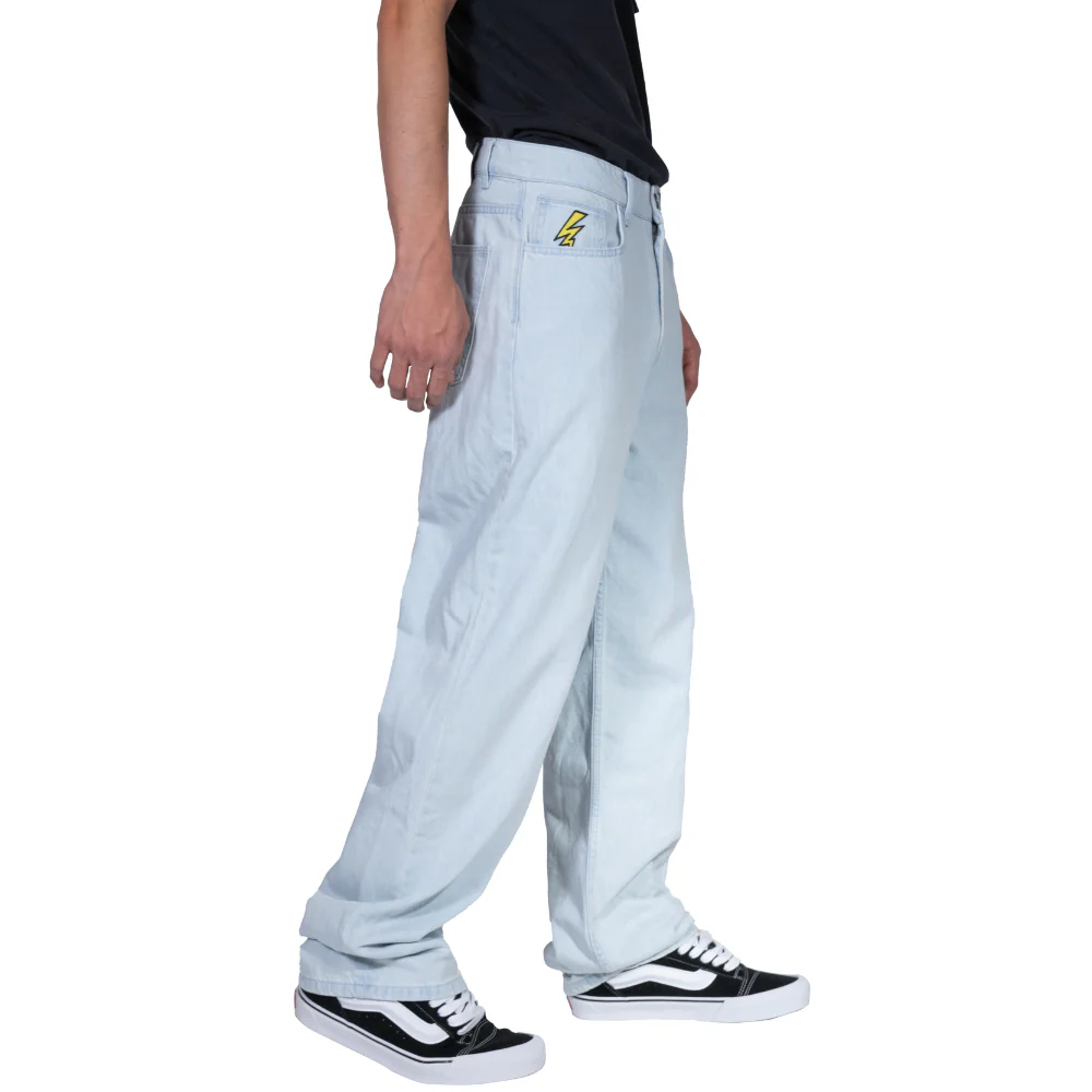 Electric Baggy Denim Pants Light Blue - Image 3
