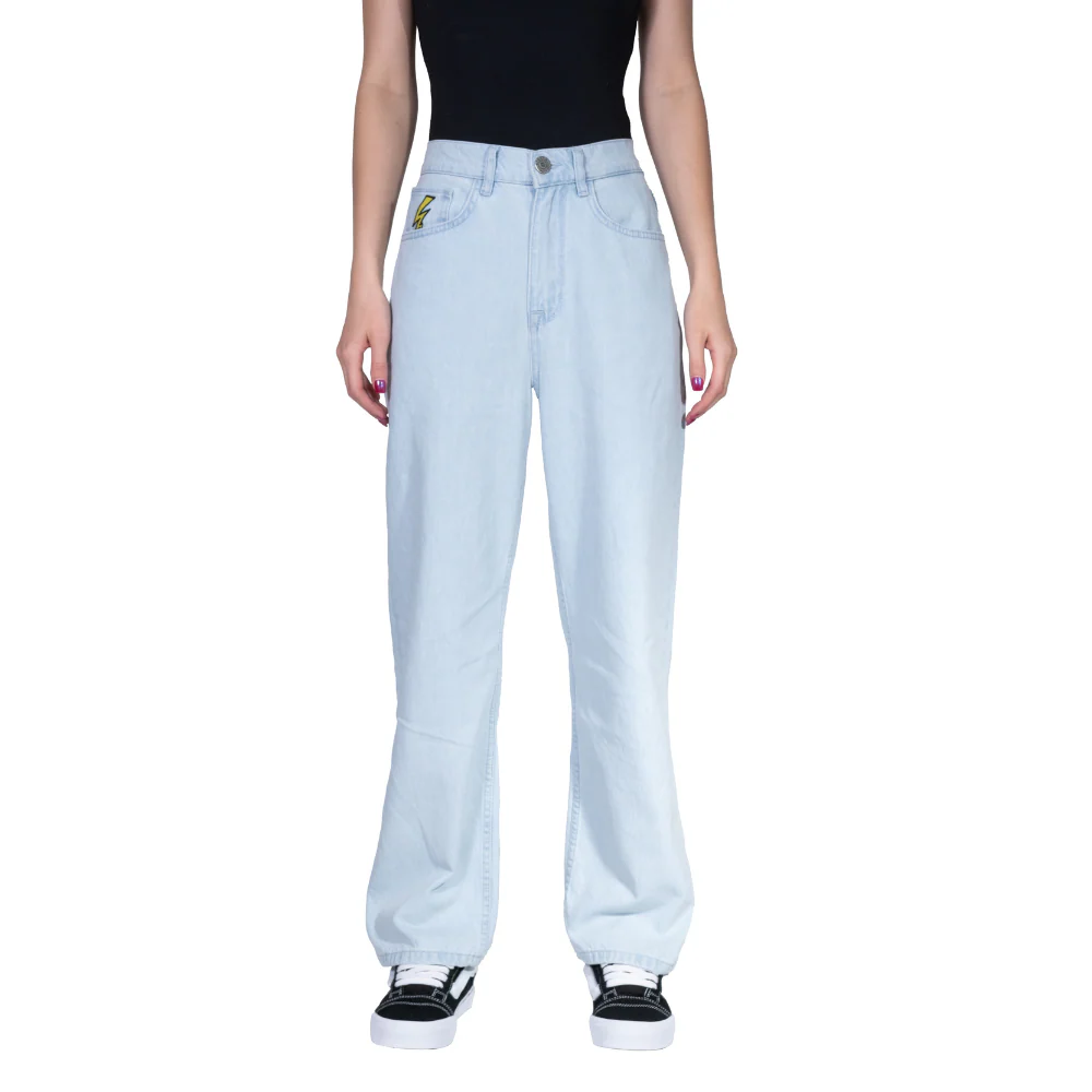 Electric Baggy Denim Pants Light Blue - Image 7