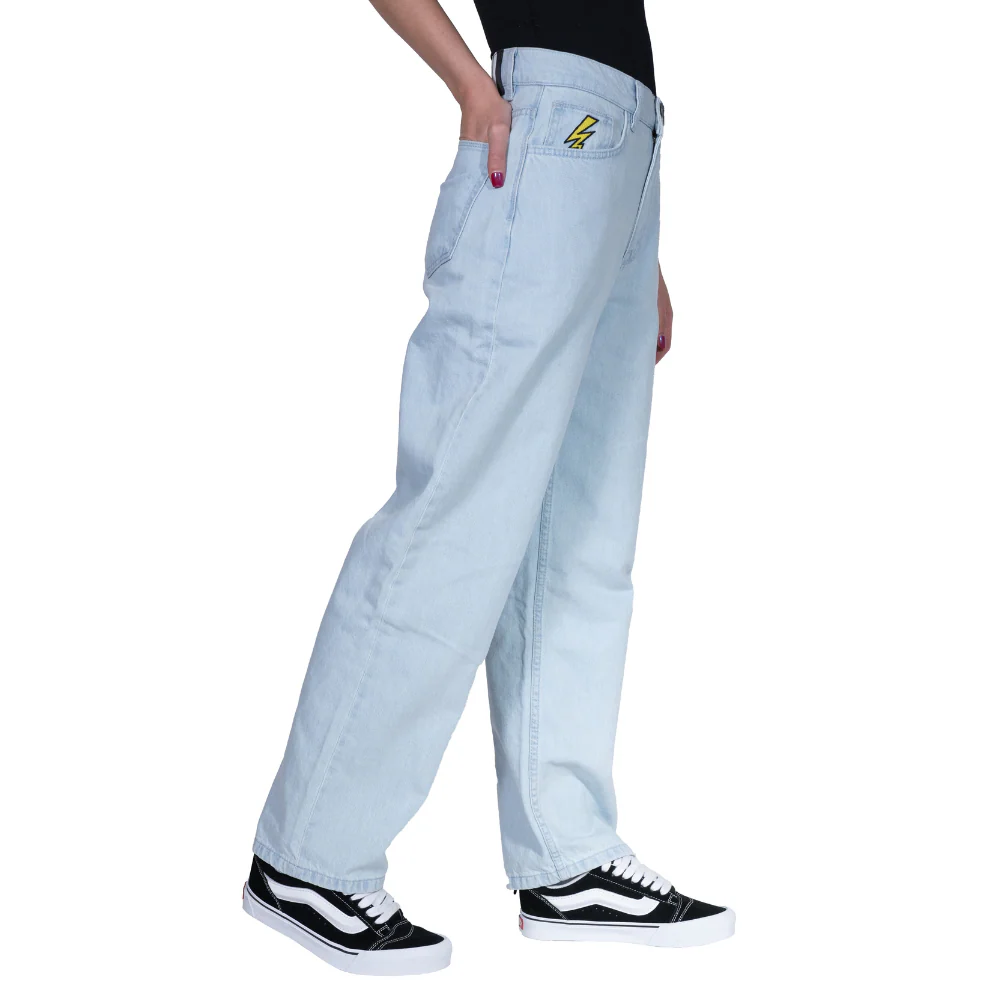 Electric Baggy Denim Pants Light Blue - Image 9