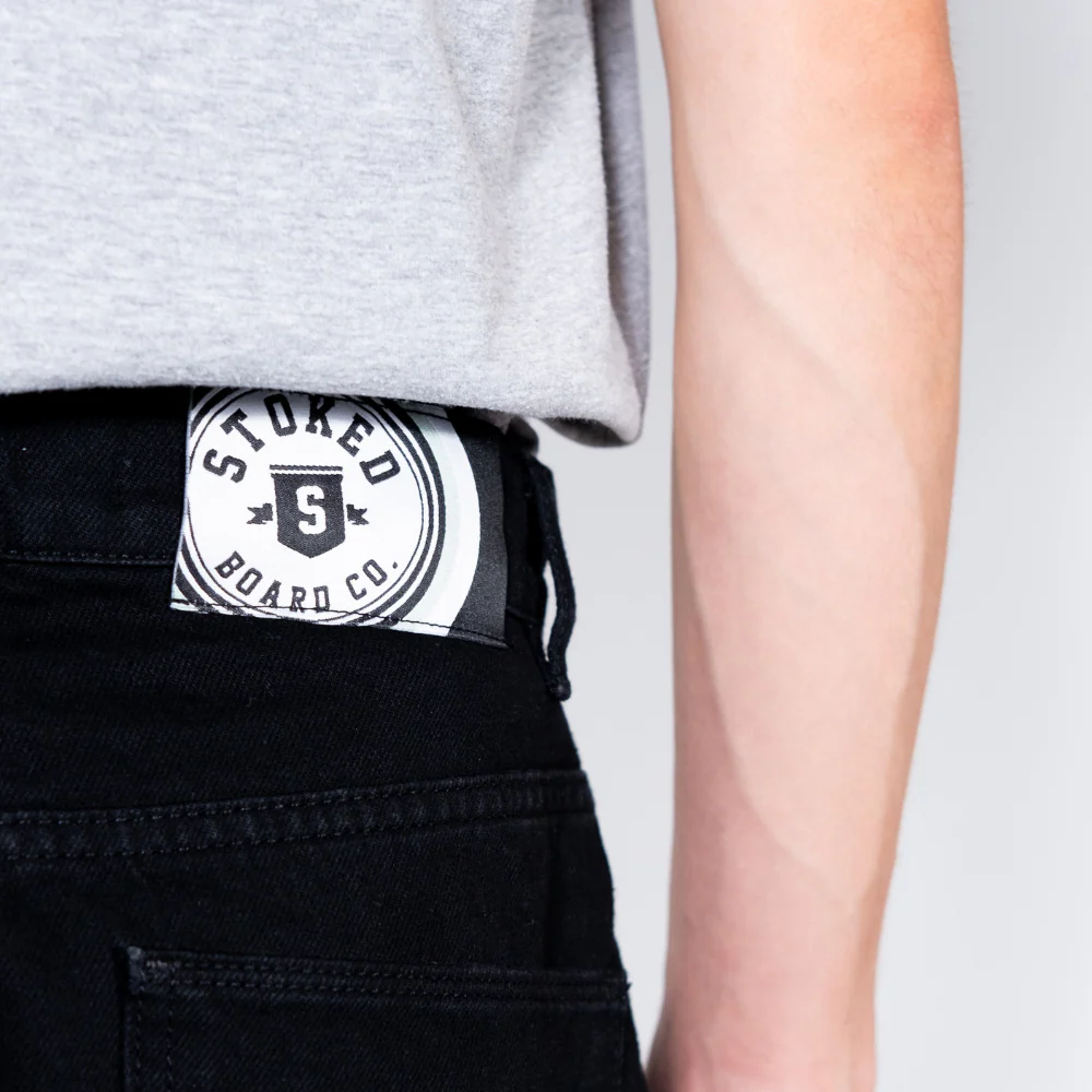 Electric Baggy Denim Pants True Black - Image 5