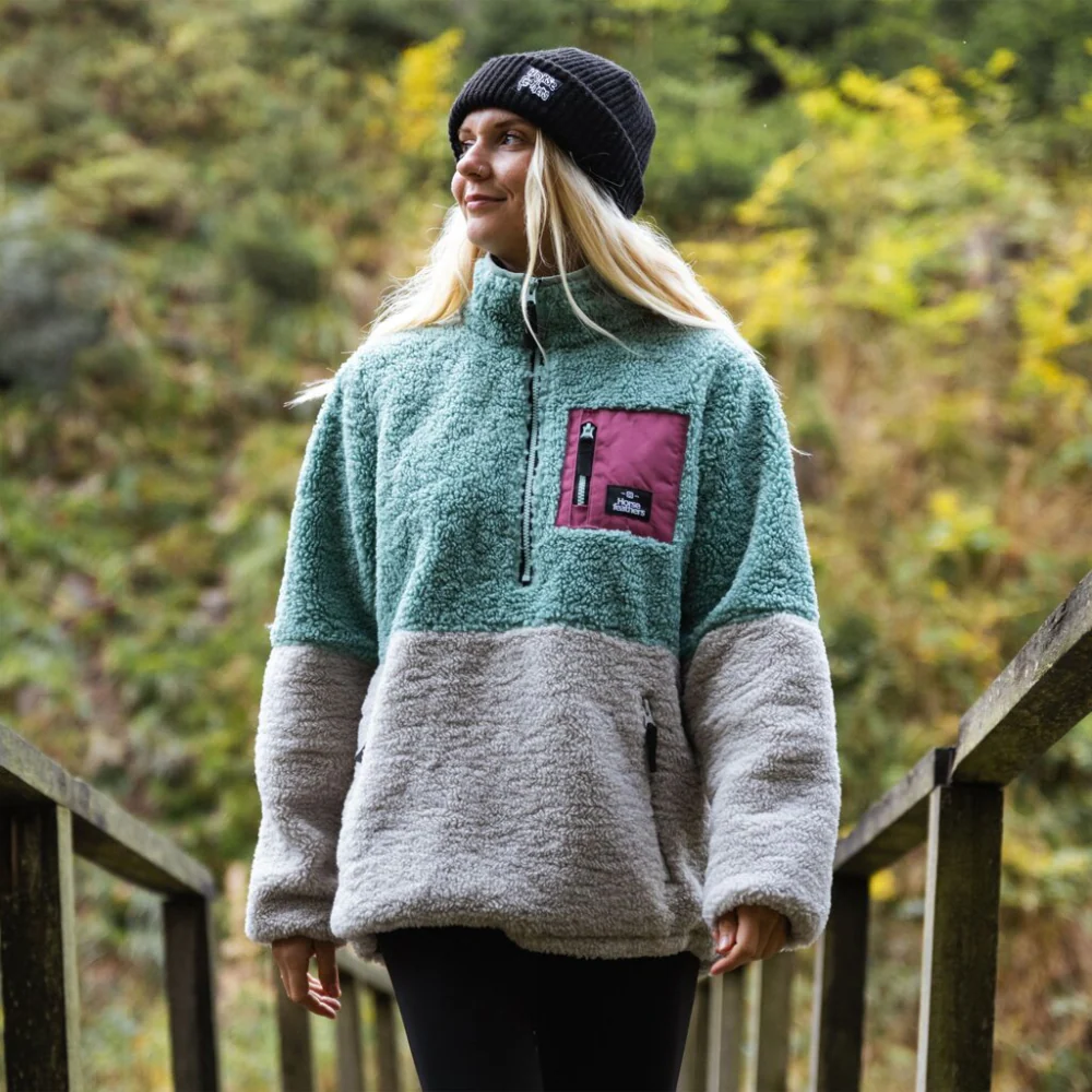 Womens Elvira Fleece Sweatshirt Blue Haze - Image 2