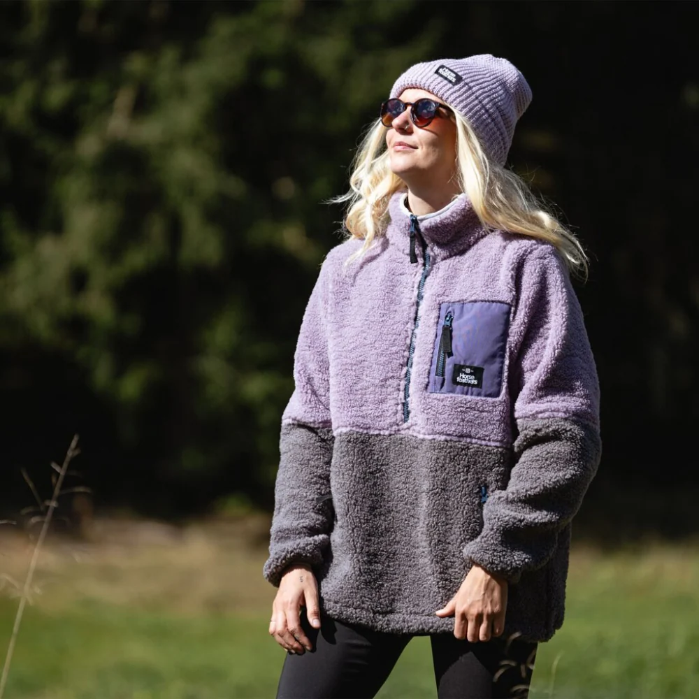 Womens Elvira Fleece Sweatshirt Iris - Image 2