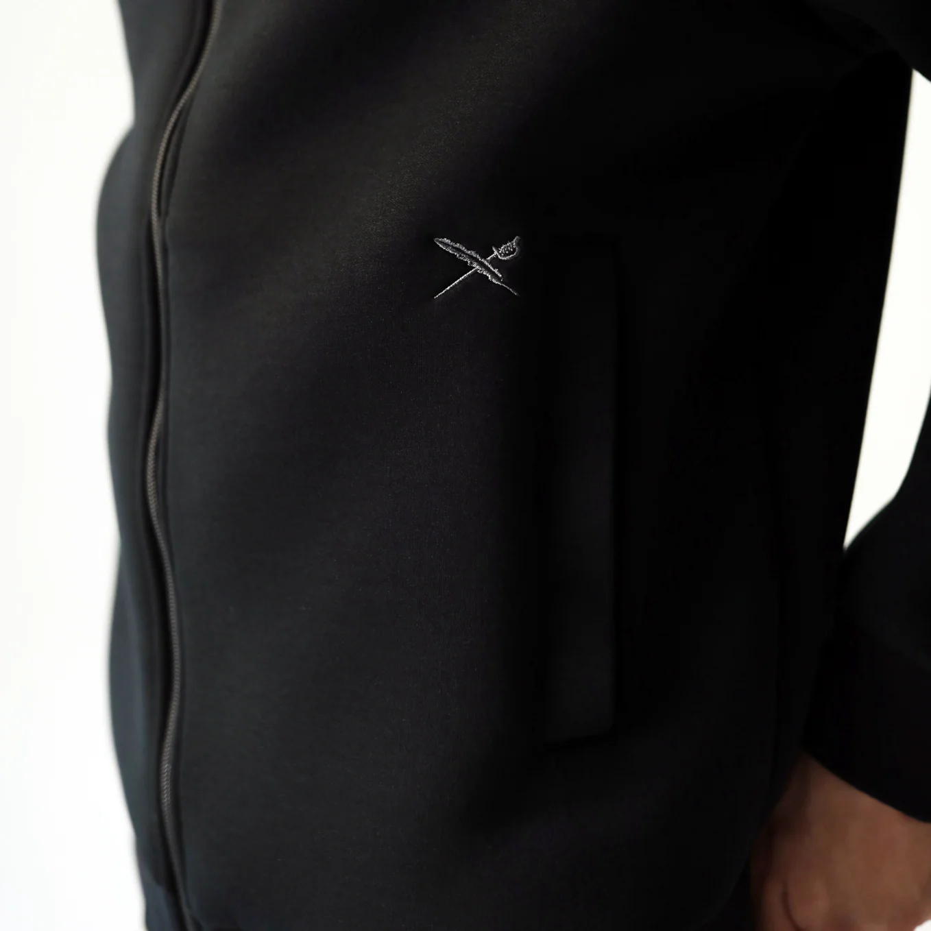 Enzo Trainer Track Jacket Black - Image 4