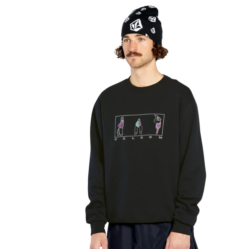 Essential Crew Fleece Black - Image 3