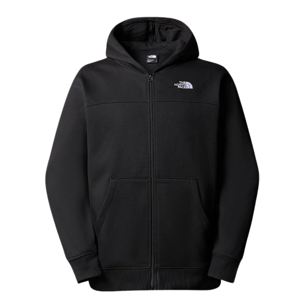 Essential Full Zip Hoodie TNF Black - Image 3