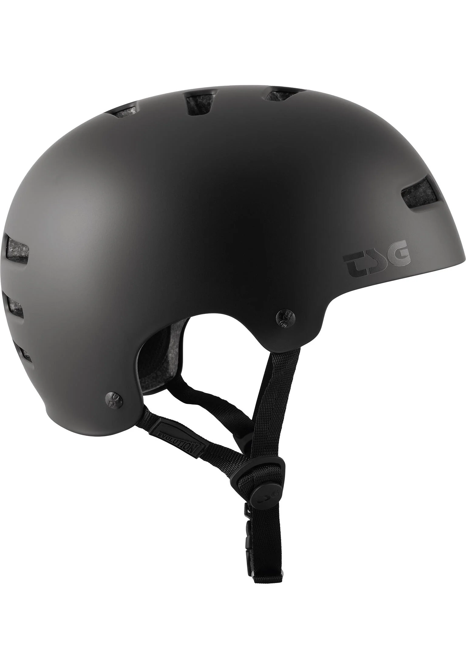 Evolution Solid Colors Satin Dark Black Helm - Image 4