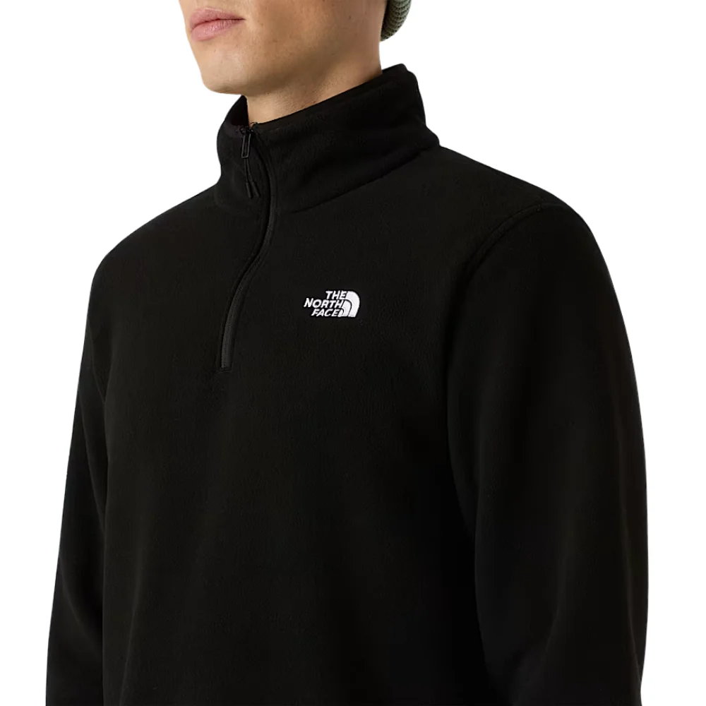 Glacier 1/4 Zip Fleece Jacket Black - Image 3