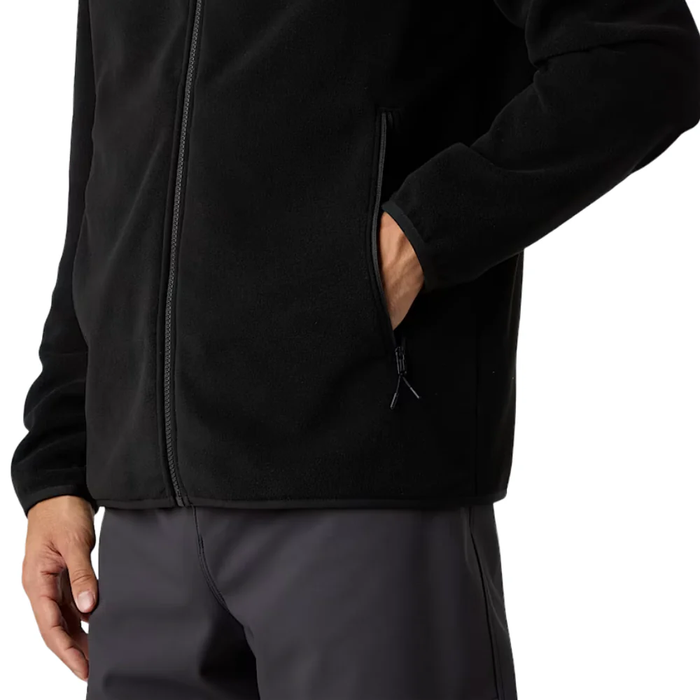 Glacier Fleece Jacket Black - Image 6