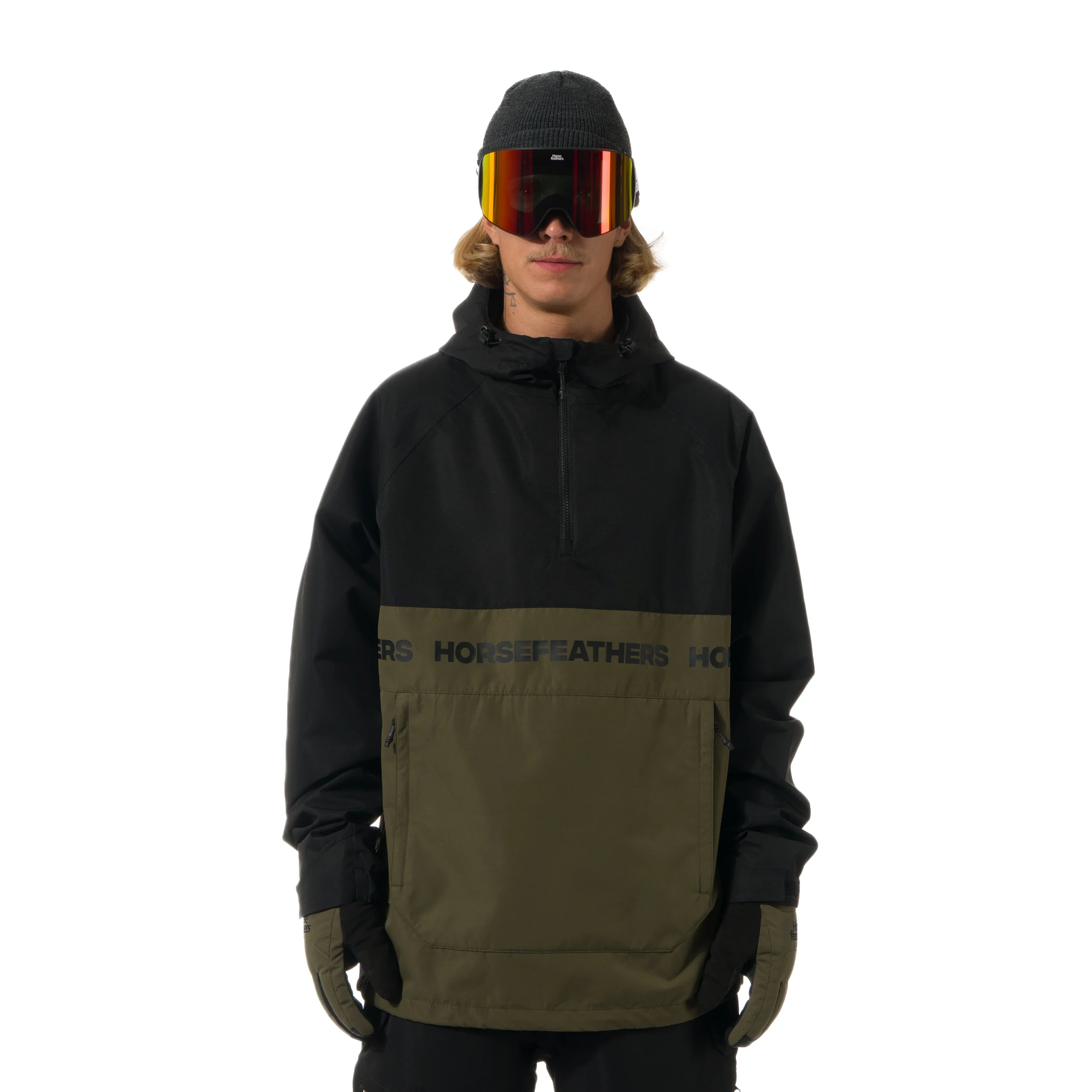Gordie Jacket Black/ Olive Night