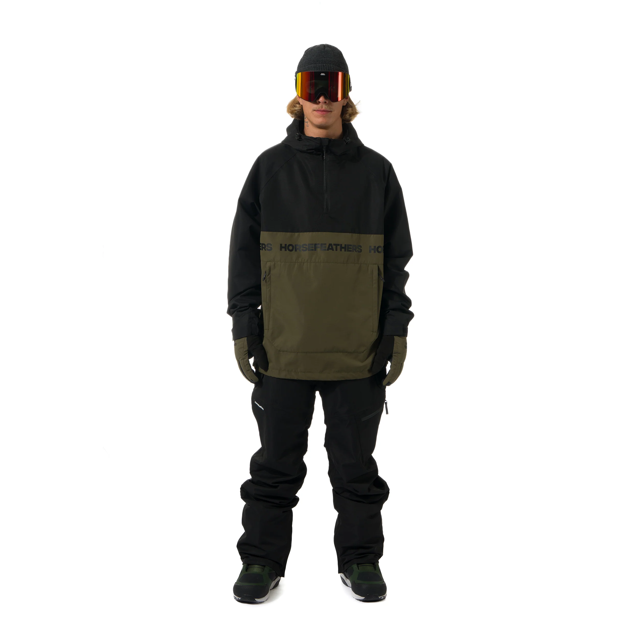 Gordie Jacket Black/ Olive Night - Image 11
