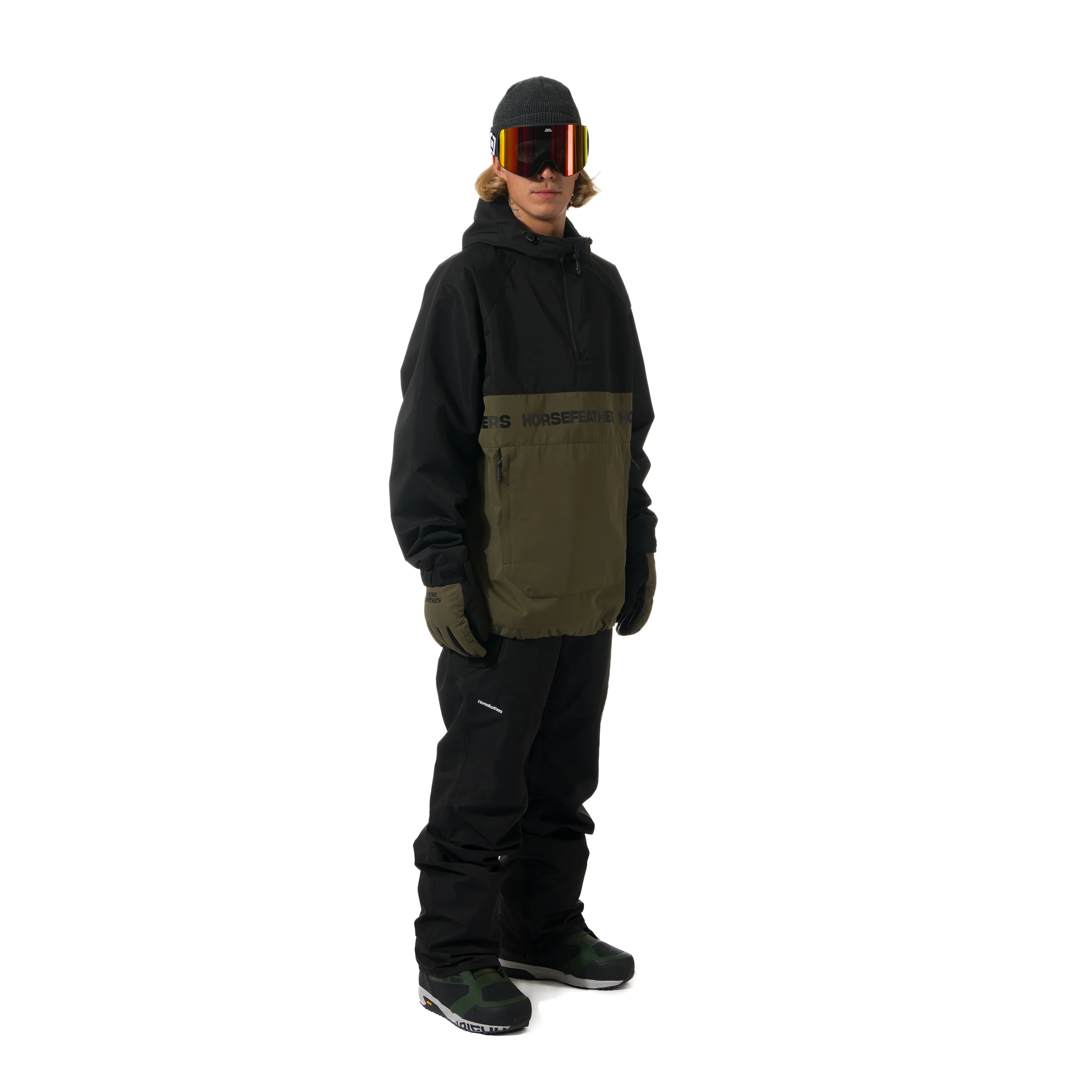 Gordie Jacket Black/ Olive Night - Image 12