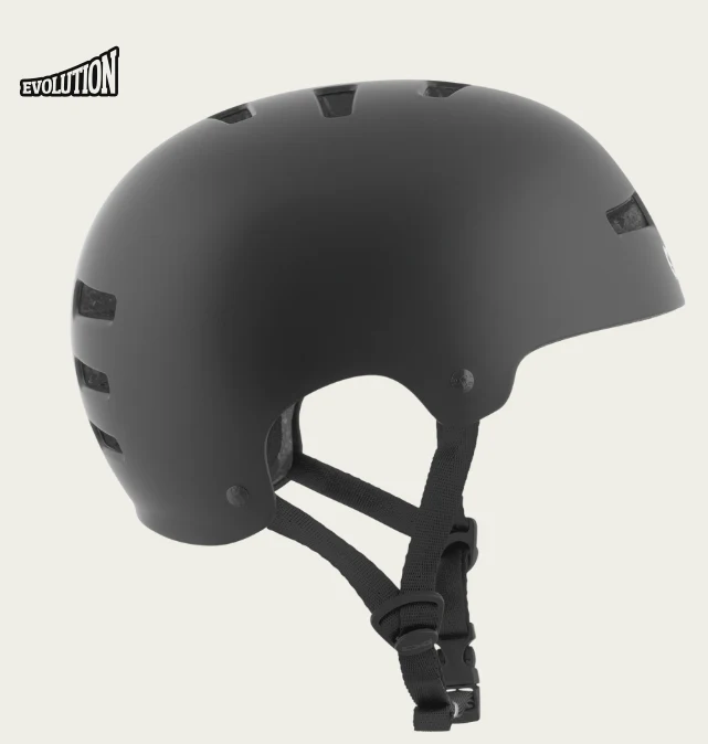 Evolution Solid Colors Satin Black Helm - Image 2