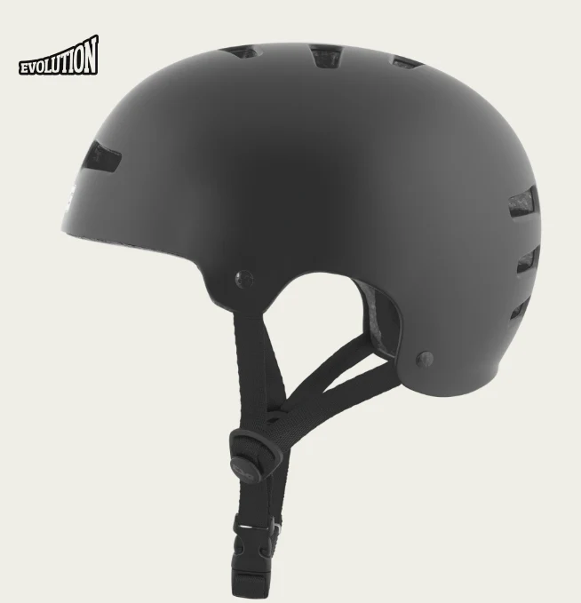 Evolution Solid Colors Satin Black Helm - Image 3