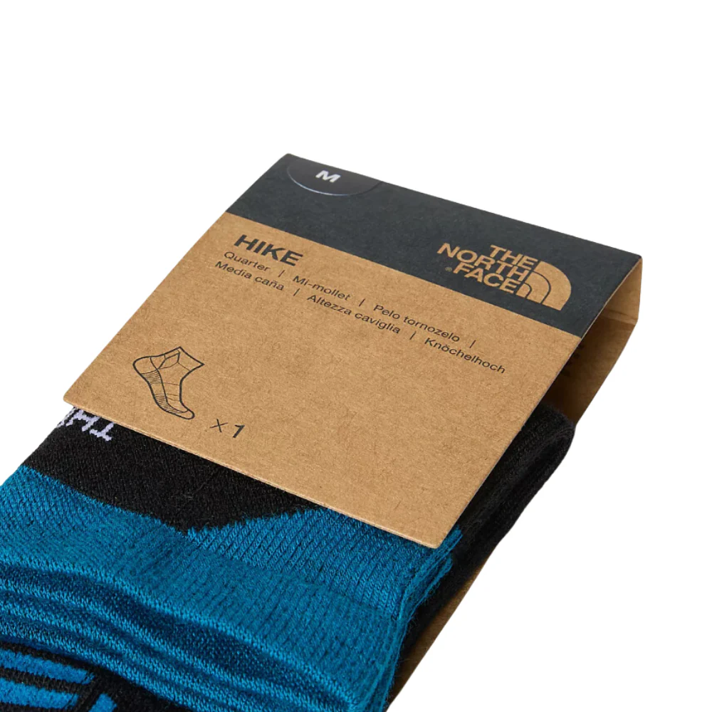 Hiking Quarter Sock TNF Black/Adriatic Blue - Image 4