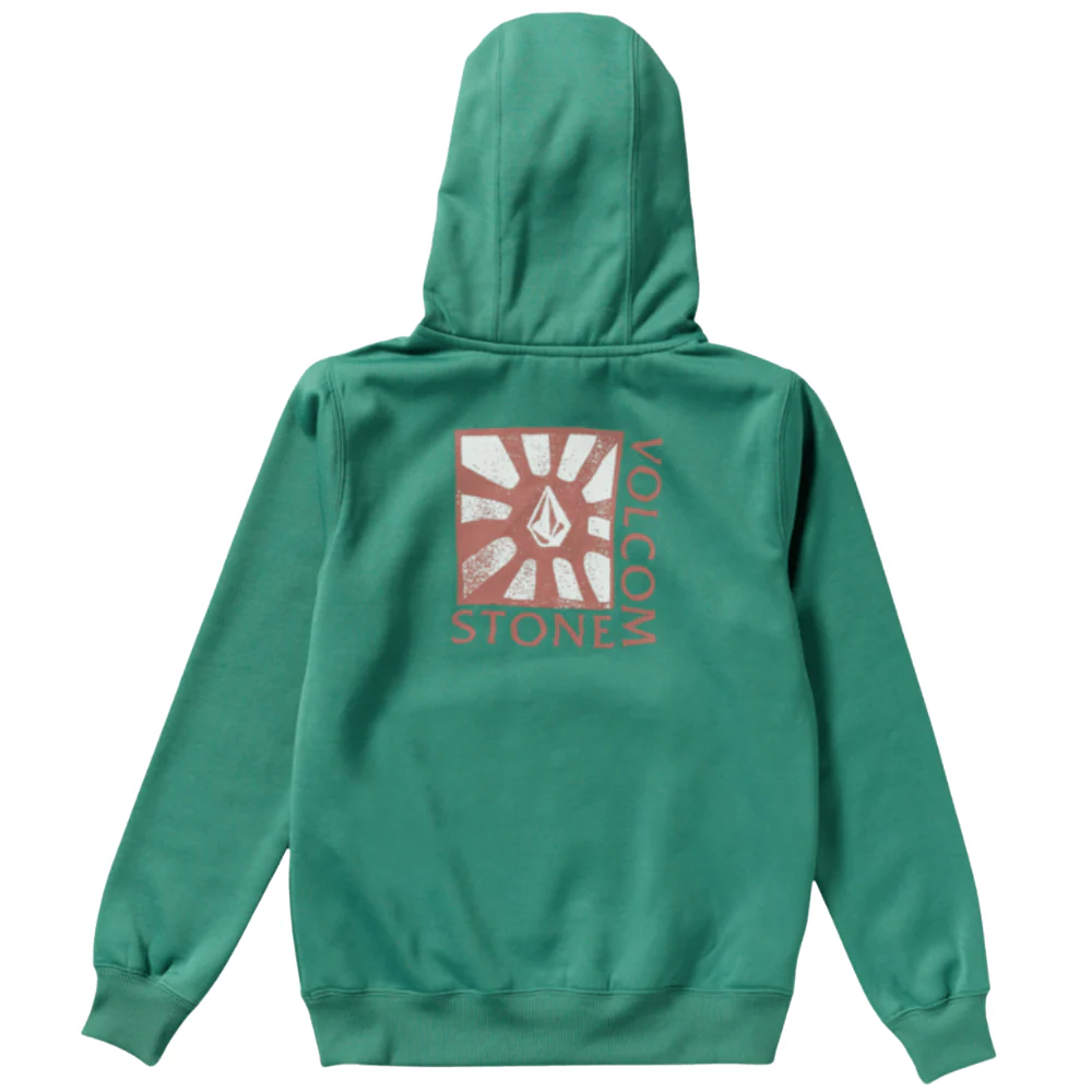 Kids Hydro Fleece Hoodie Spruce Green - Image 3