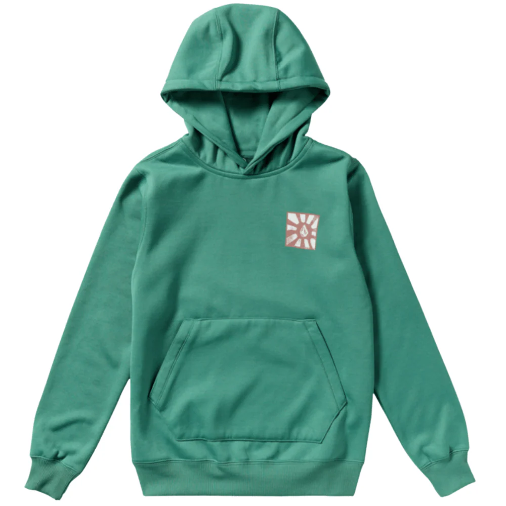 Kids Hydro Fleece Hoodie Spruce Green - Image 4