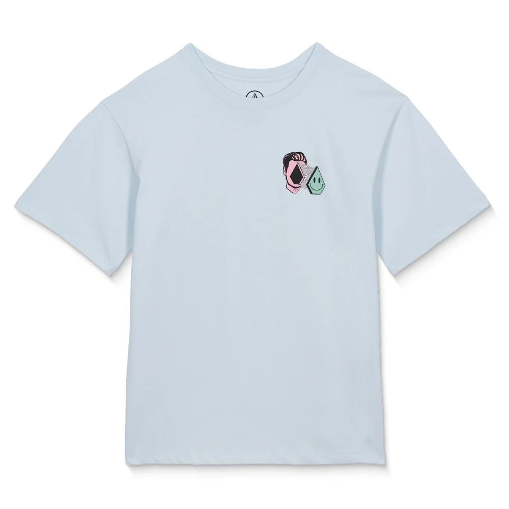 Kids Aura Basic T-Shirt Light Blue Acid - Image 3