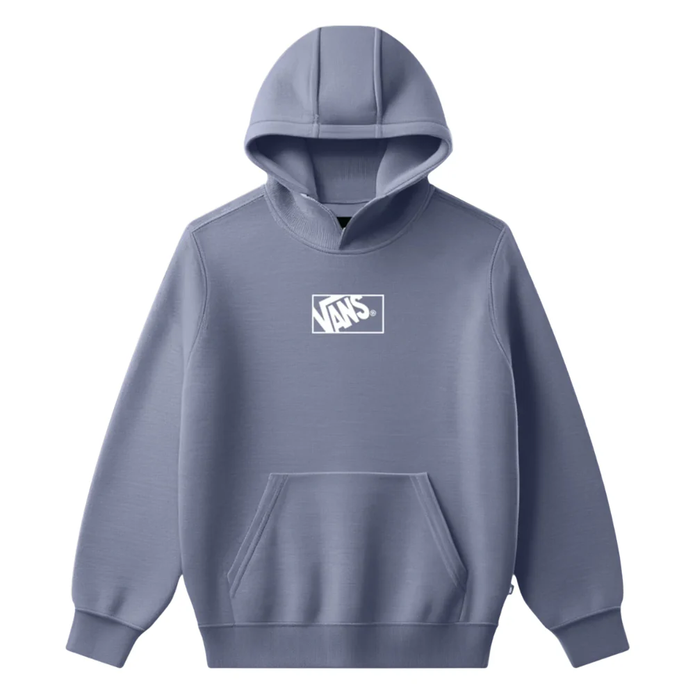 Kids Blocked Box Hoodie Glacial Slate