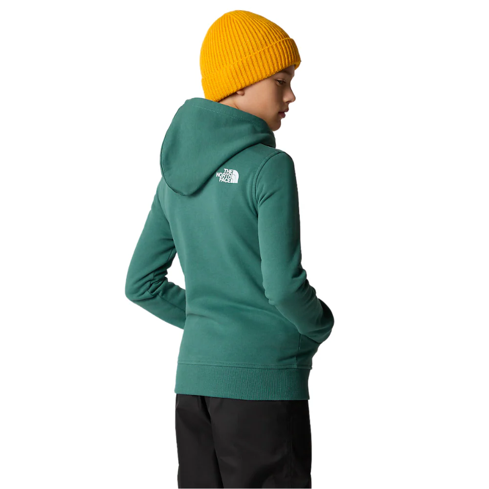 Kids Box Hoodie Dark Sage/Asphalt Grey Rain Camo Print - Image 2
