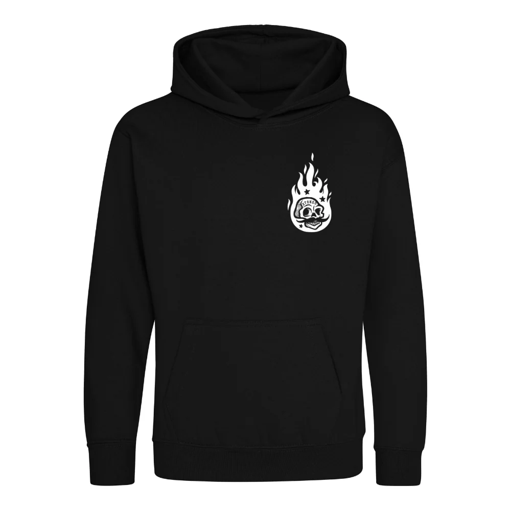 Kids Burning Man Hoodie Black - Image 2