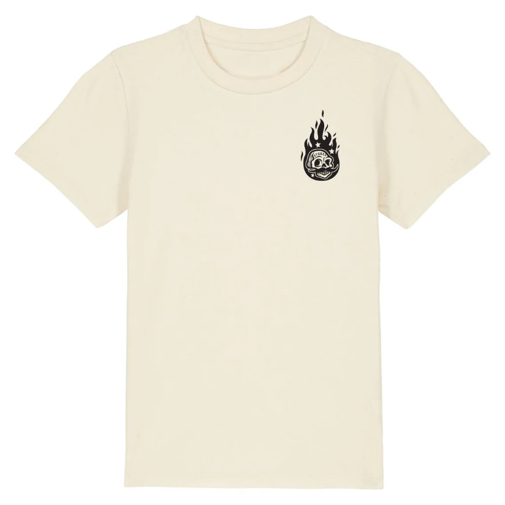 Kids Burning Man T-shirt Natural Raw - Image 3