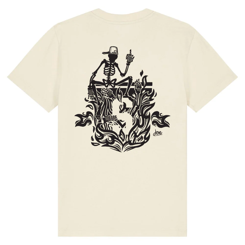 Kids Burning Man T-shirt Natural Raw - Image 4