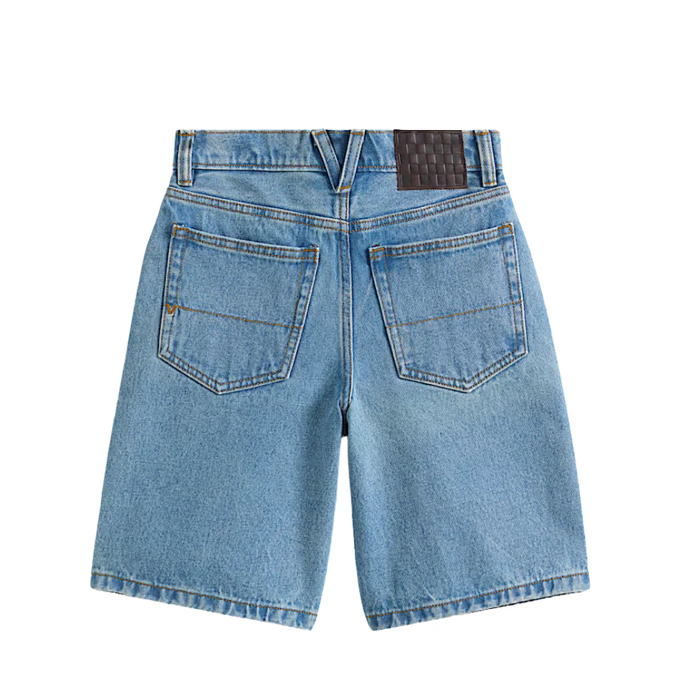 Kids Check-5 Baggy Denim Short Stonewash/Blue - Image 3