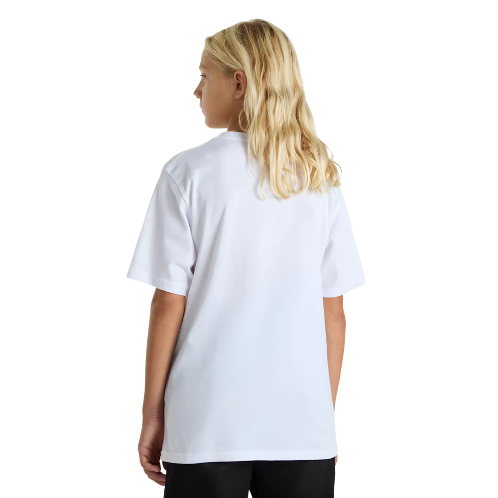 Kids Checker Drop T-shirt White - Image 2