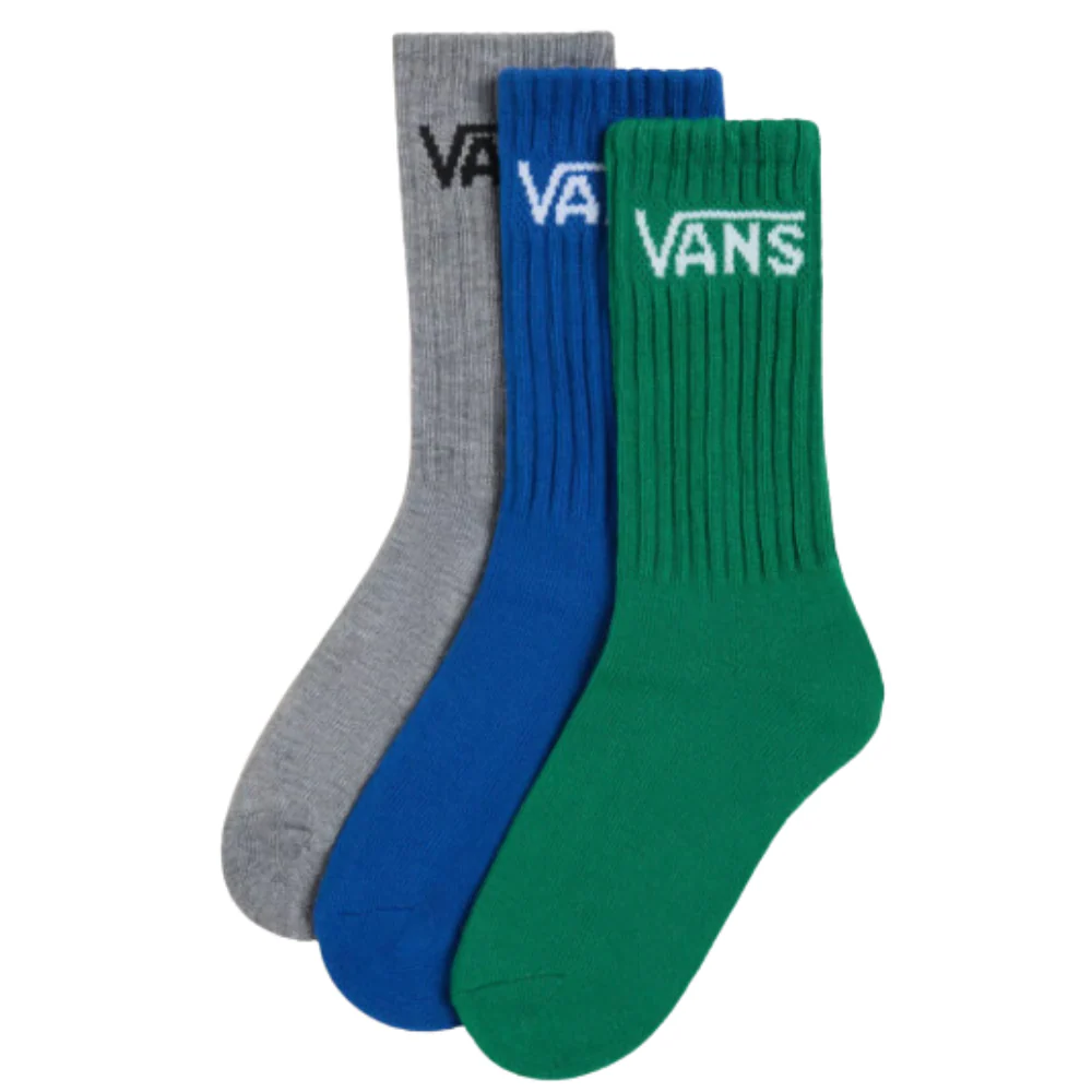 Kids Classic Crew Socks Verdant Green 3-Pack