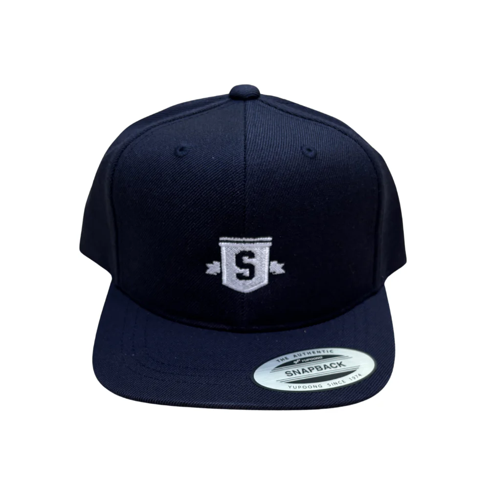 Kids Classic Shield Snapback Cap Dark Navy - Image 3
