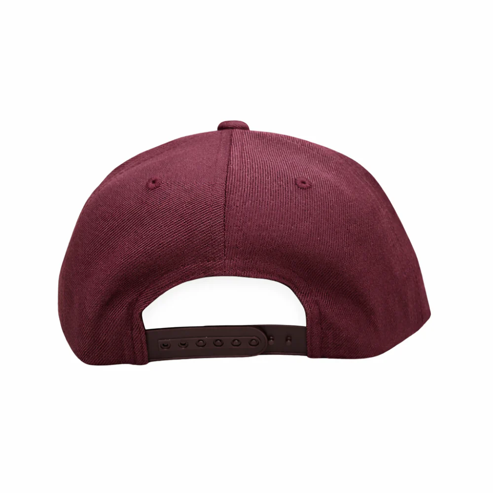 Kids Classic Shield Snapback Cap Maroon - Image 4