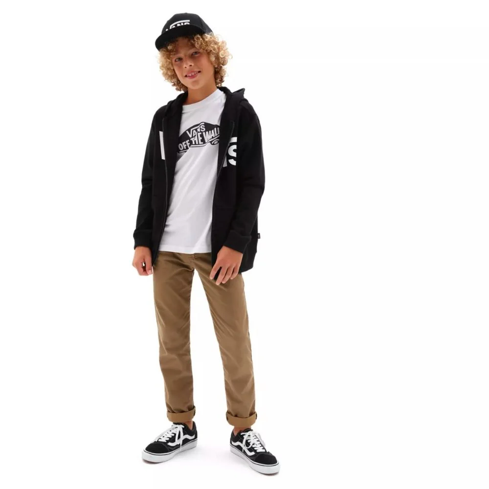 Kids Classic Full Zip Hoodie Black - Image 4