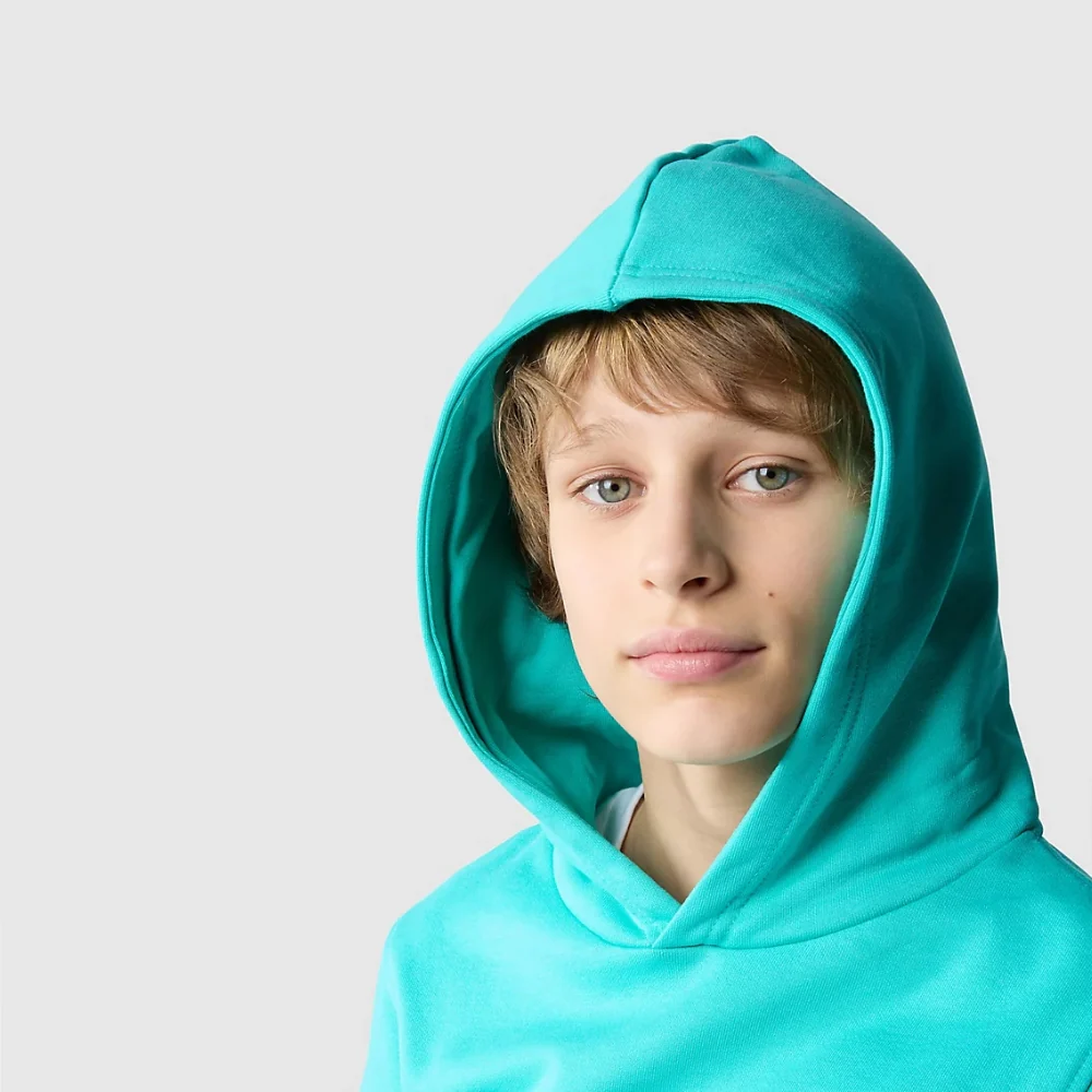 Kids Drew Peak Hoodie Geyser Aqua - Image 4