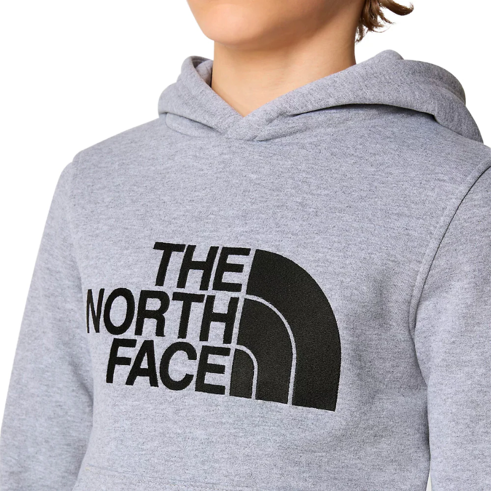 Kids Drew Peak Hoodie TNF Light Grey Heather - Image 3