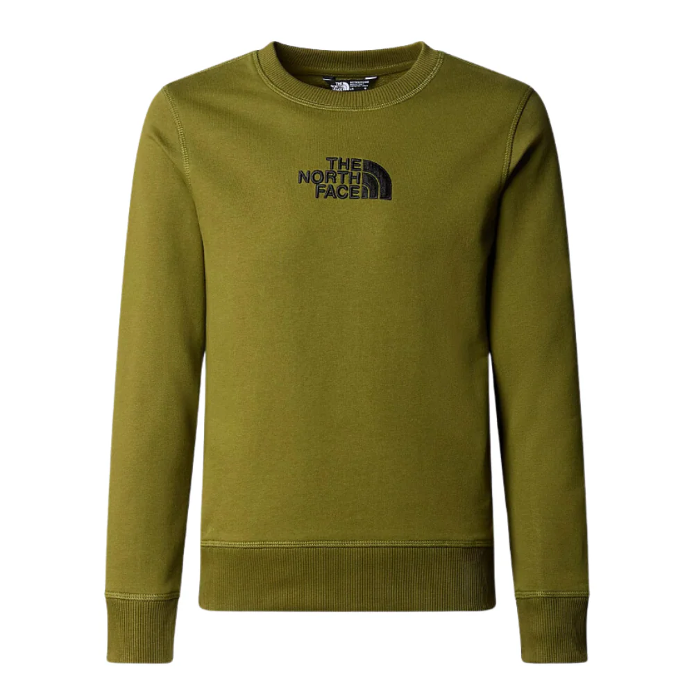 Kids Drew Peak Light Crew Sweatshirt Forest Olive