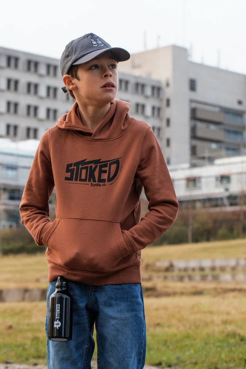 Kids Electric Hoodie Ochre - Image 3