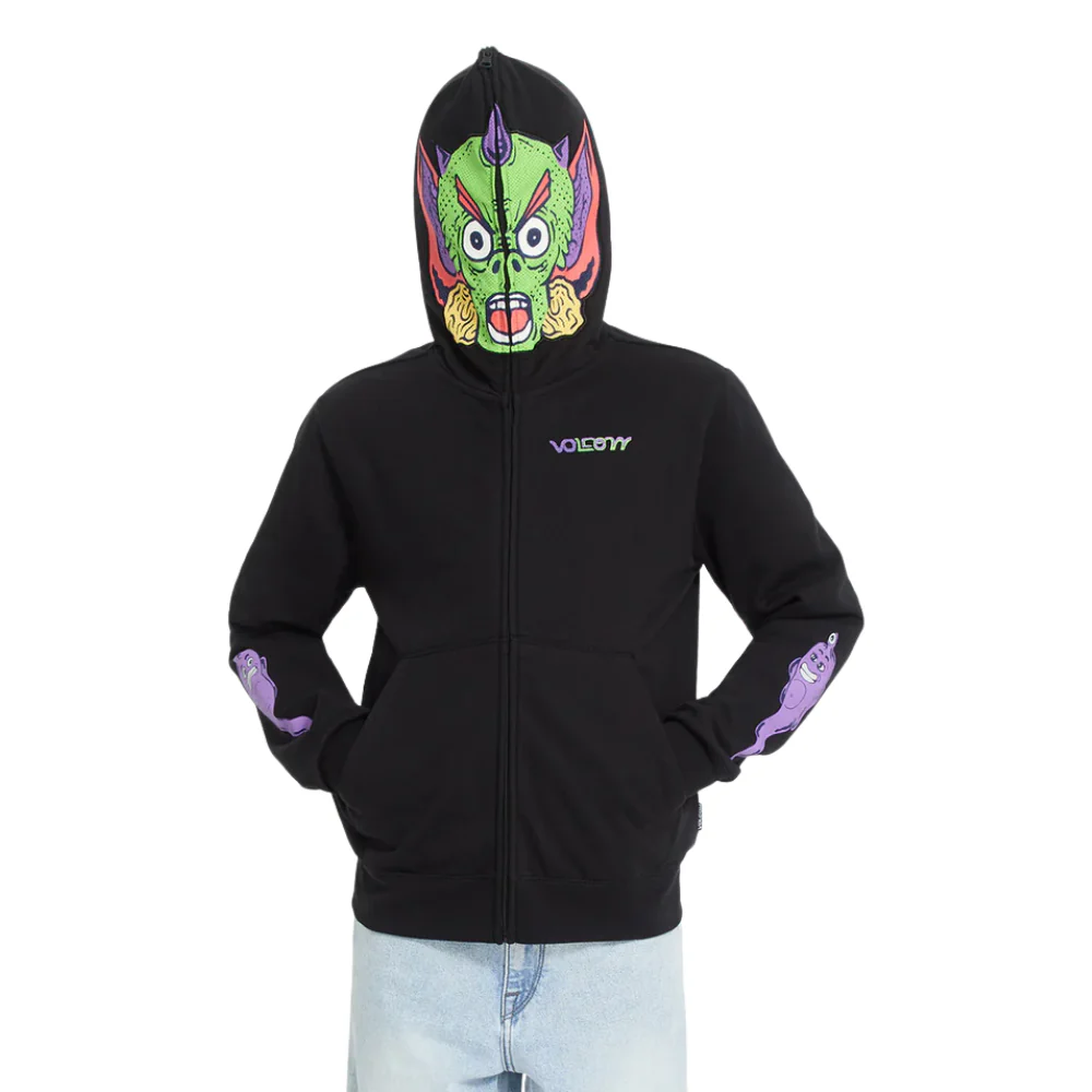 Kids FA Ben Sanaire Full Zip Hoodie Black - Image 3
