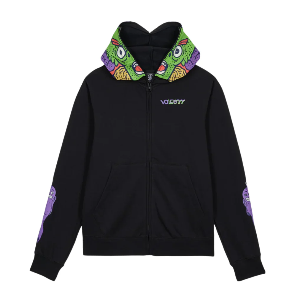 Kids FA Ben Sanaire Full Zip Hoodie Black - Image 4