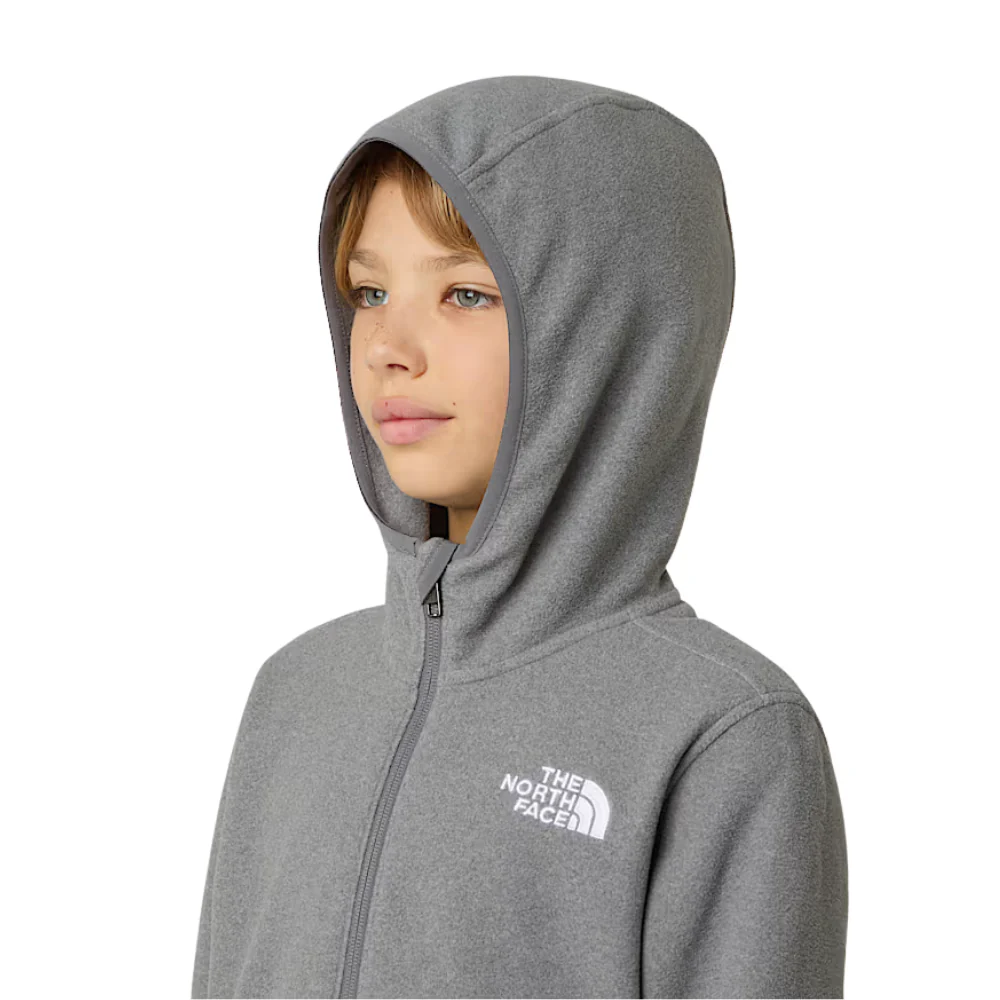 Kids Glacier Full Zip Fleece Jacket Mid Grey Heather - Image 11