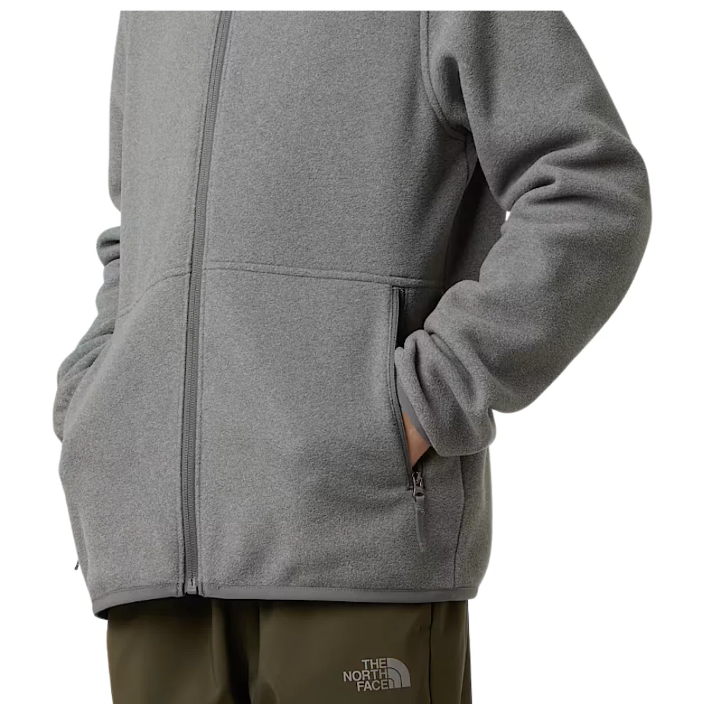 Kids Glacier Full Zip Fleece Jacket Mid Grey Heather - Image 6