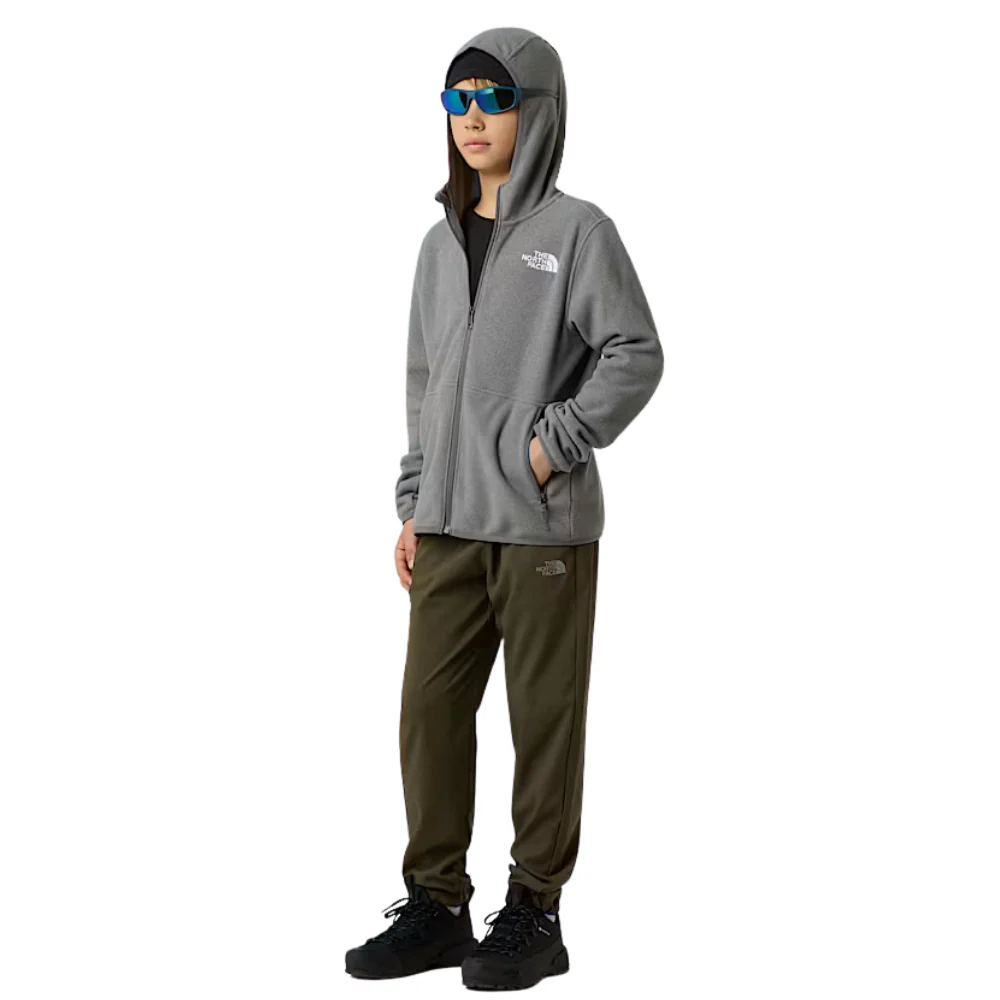 Kids Glacier Full Zip Fleece Jacket Mid Grey Heather - Image 8