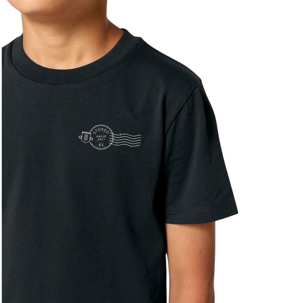 Kids Greetings From Stoked Skate T-shirt Black - Image 3