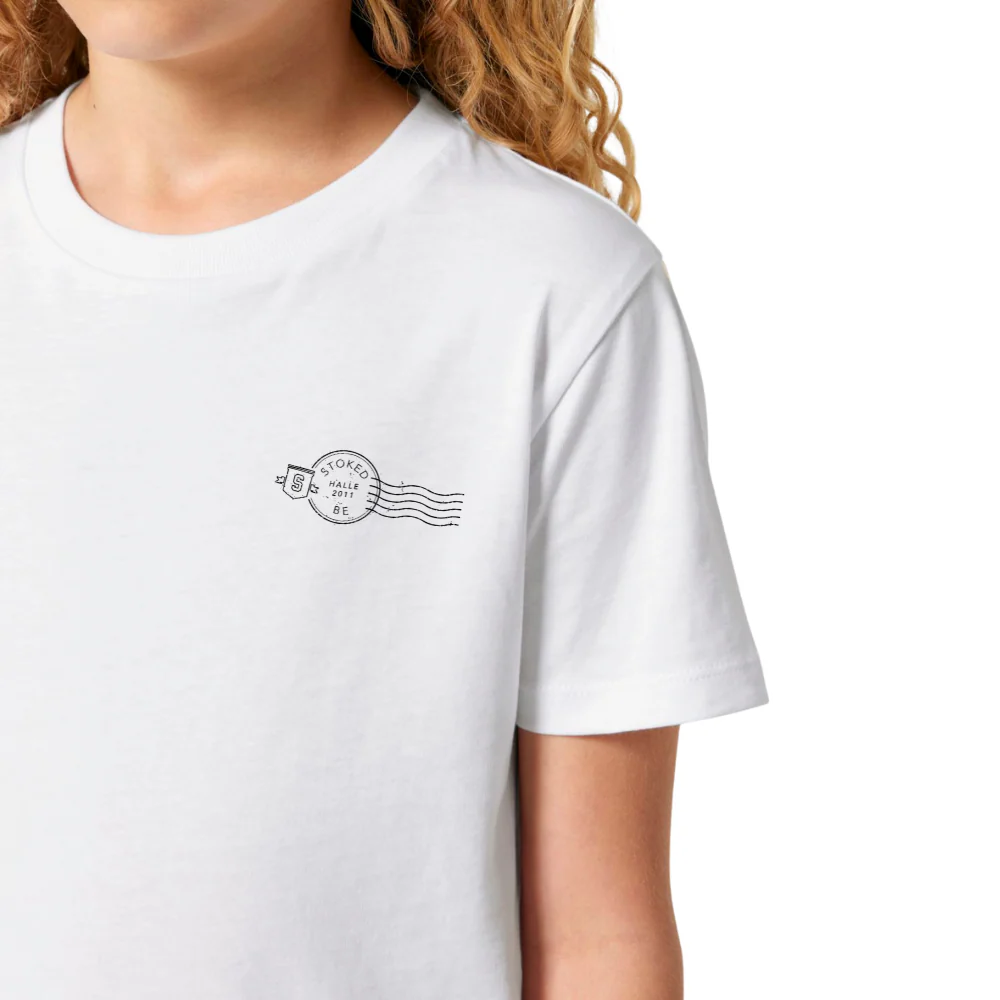 Kids Greetings From Stoked Skate T-shirt White - Image 3