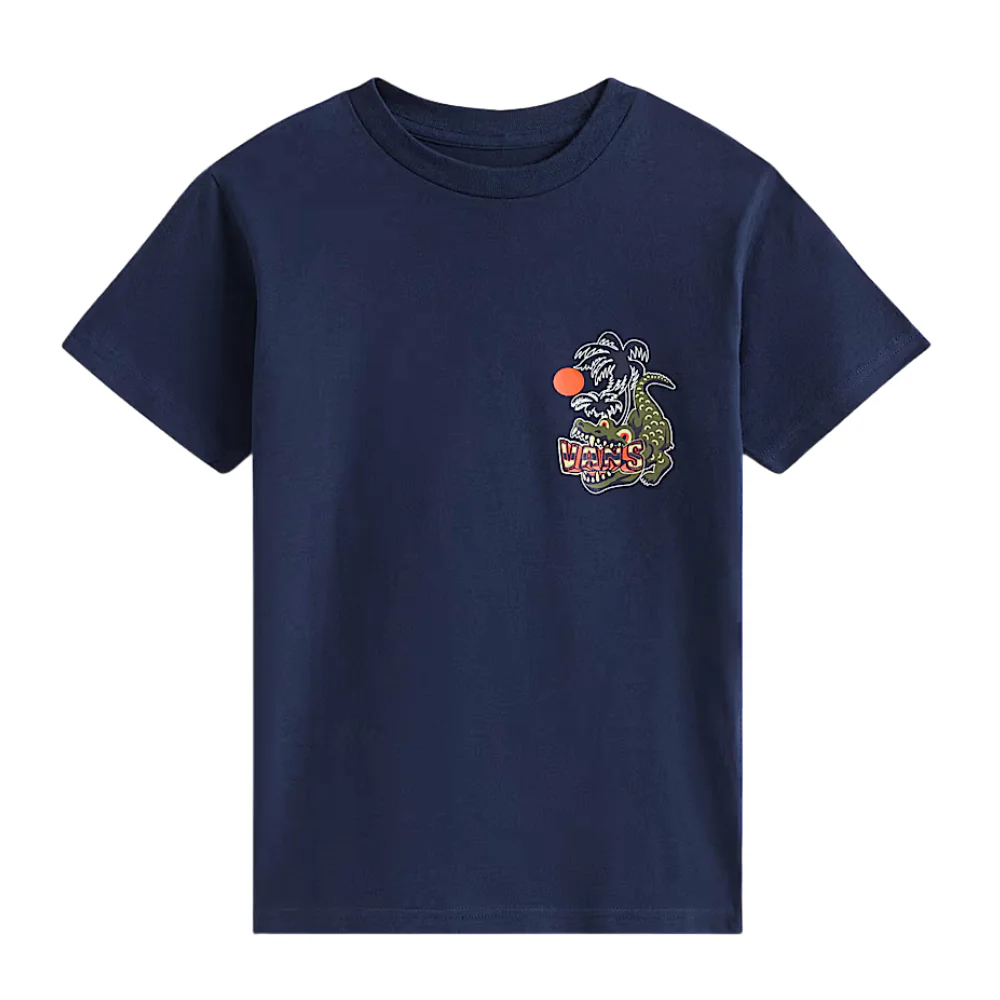 Kids Hangry Croc T-Shirt Dress Blues - Image 2