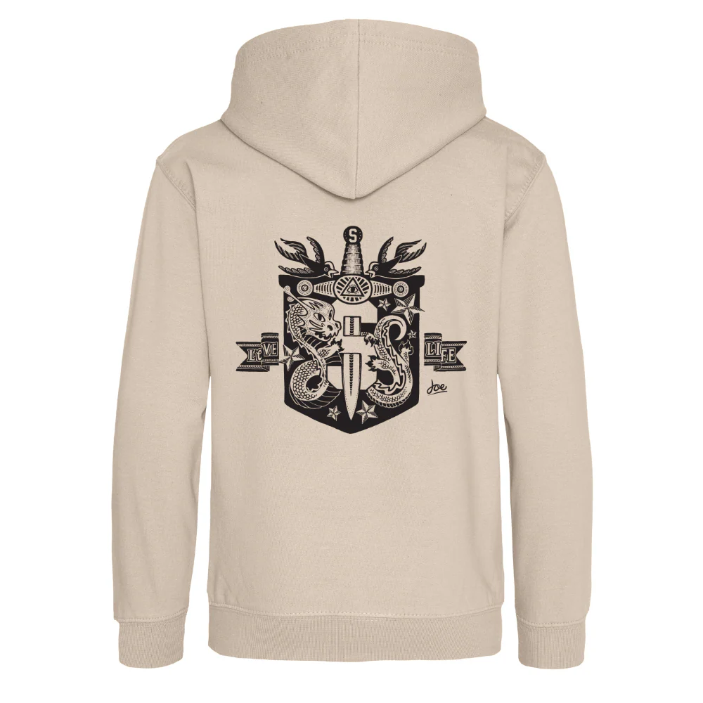 Kids Illuminati Light Hoodie Natural Stone - Image 2