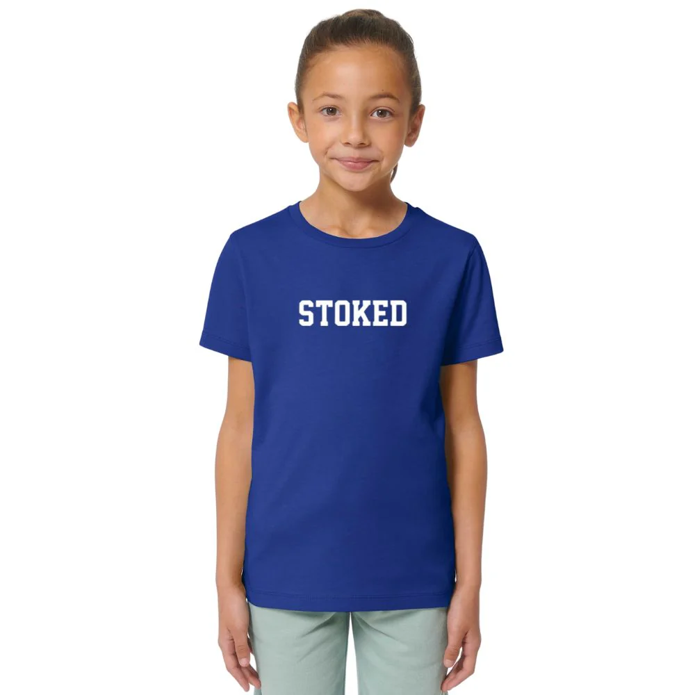 Kids Maxi Script T-Shirt Worker Blue - Image 2