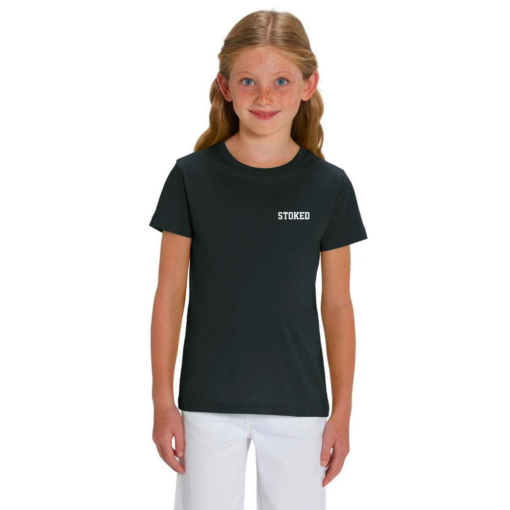 Kids Mini Script T-Shirt Black - Image 2