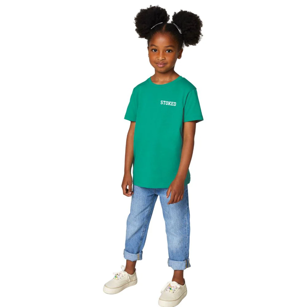 Kids Mini Script T-Shirt Go Green - Image 3