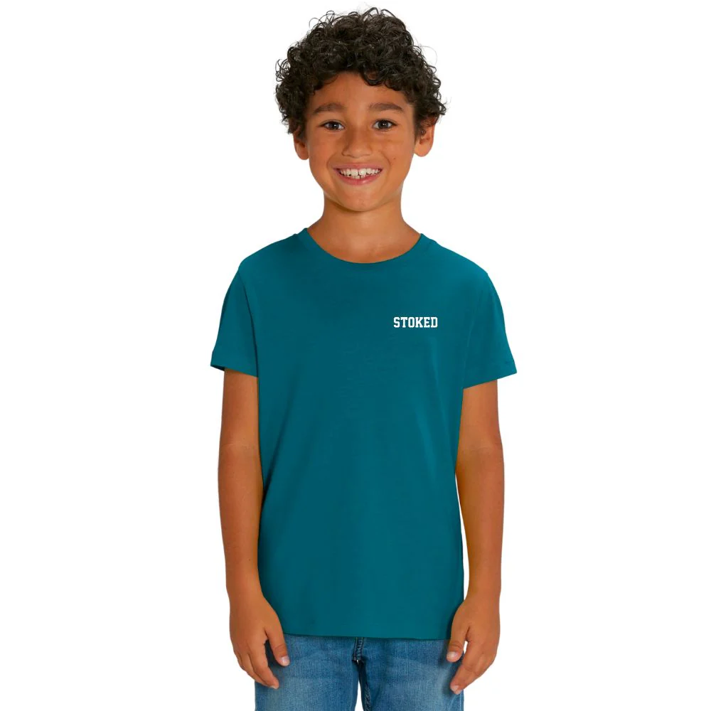 Kids Mini Script T-Shirt Ocean Depth